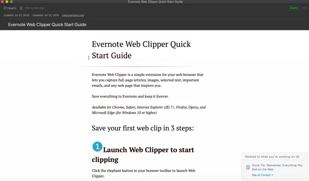 How To Use The Evernote Web Clipper - The Productive Engineer