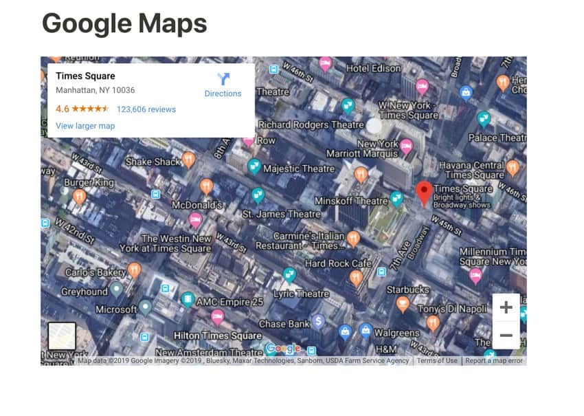 Embed Google Map in Notion