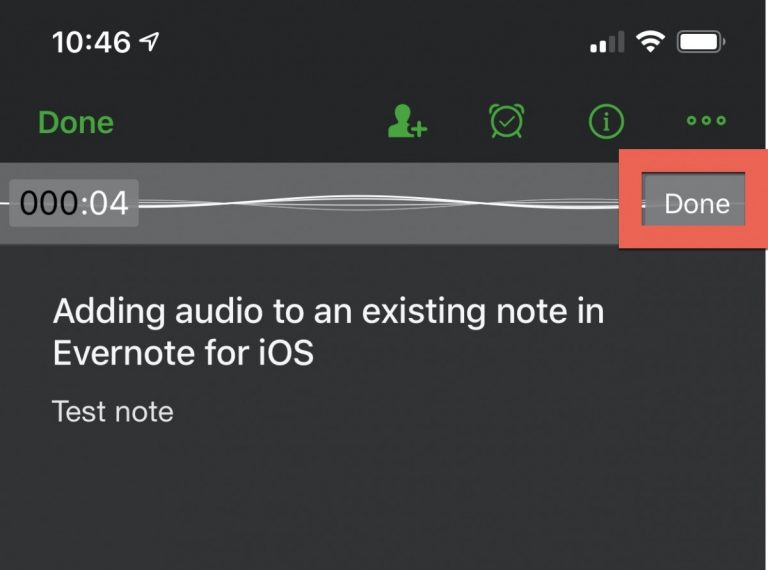 Recording Audio in Evernote – An Illustrated Guide