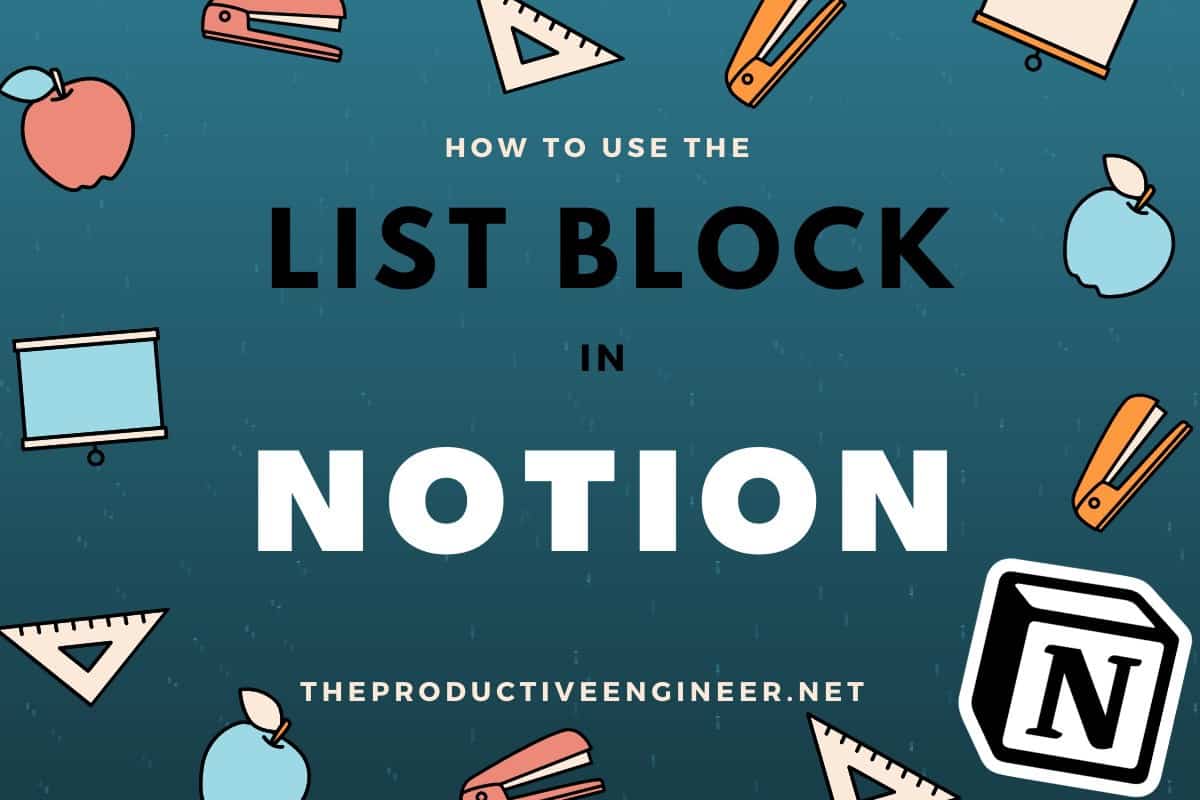 How to Use the List Block In Notion