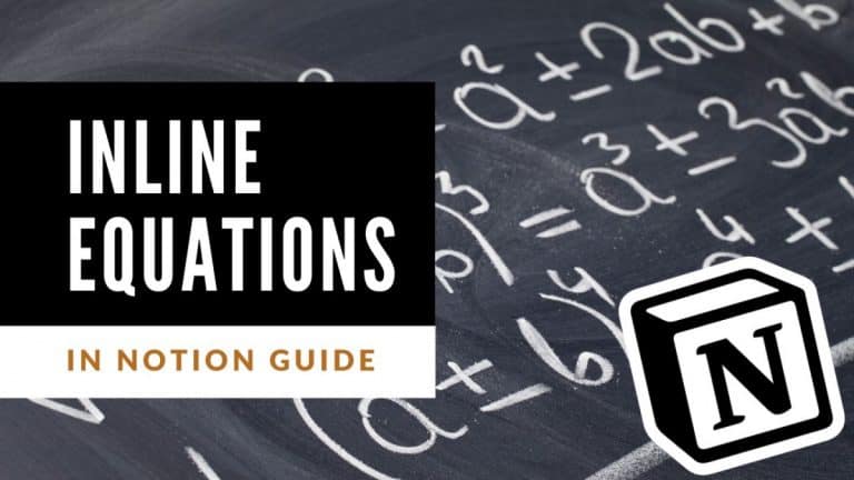 How to Use Inline Equations in Notion – A Complete Guide