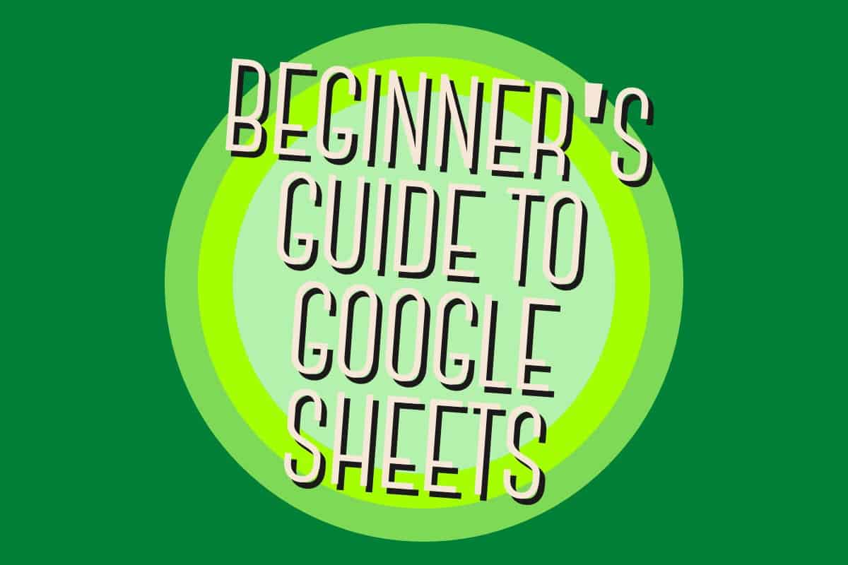 Beginner's Guide to Google Sheets