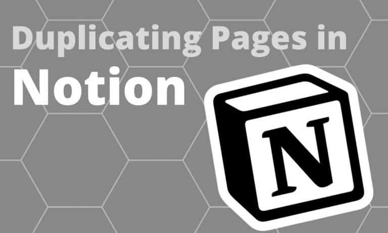 How to Duplicate a Notion Page