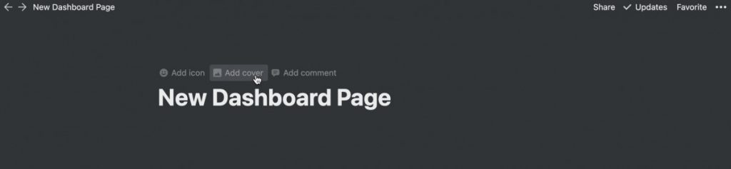 Adding cover image to Notion page