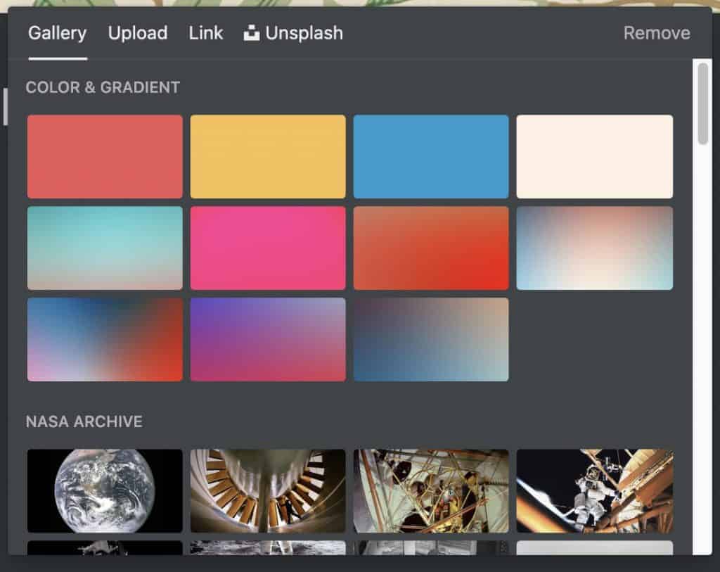 Cover Image Picker in Notion