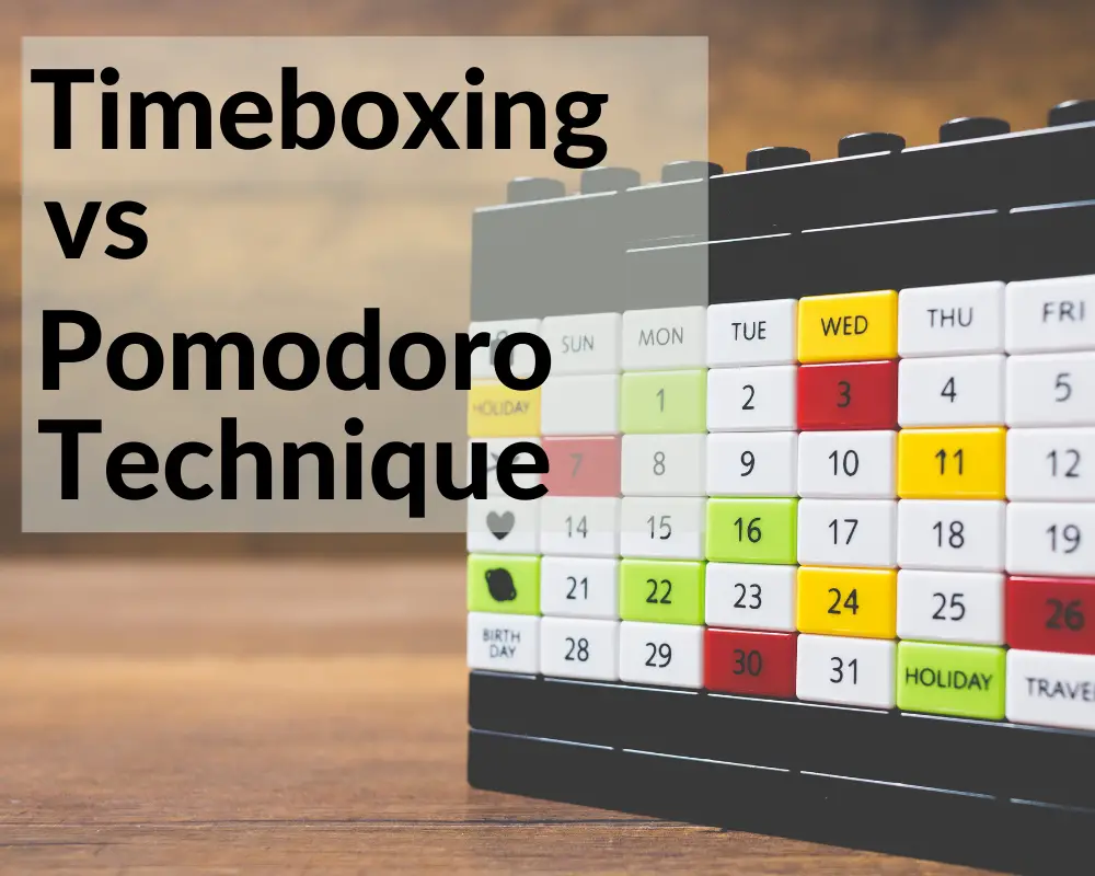 Timeboxing vs Pomodoro Technique