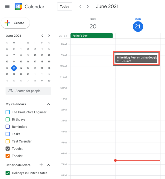 Timeboxing and Time Blocking With Google Calendar The Productive Engineer