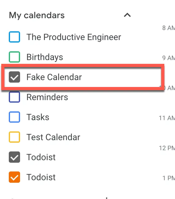 New Google Calendar
