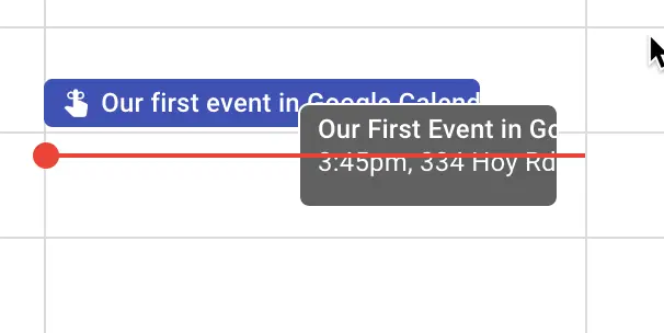 A reminder in Google Calendar