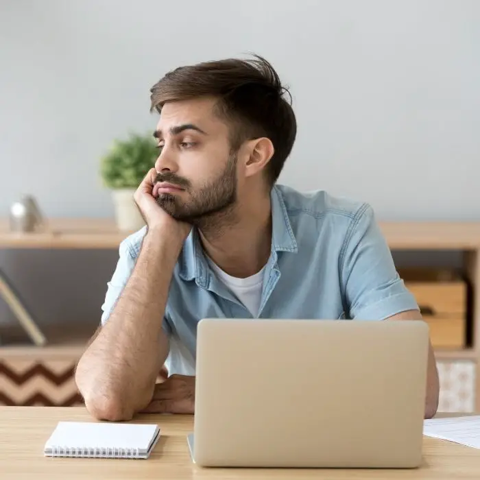 student struggling to find motivation to study