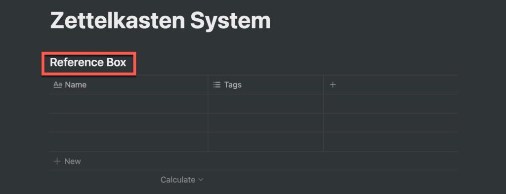 Adding a Title to a Table in Notion