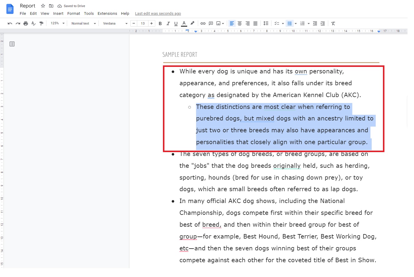 How To Go From Sub Bullet To Main Bullet Google Docs