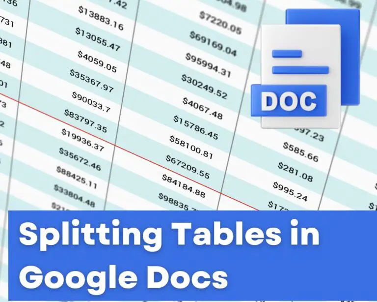 How to Split a Table in Google Docs – Complete Tutorial with Screenshots