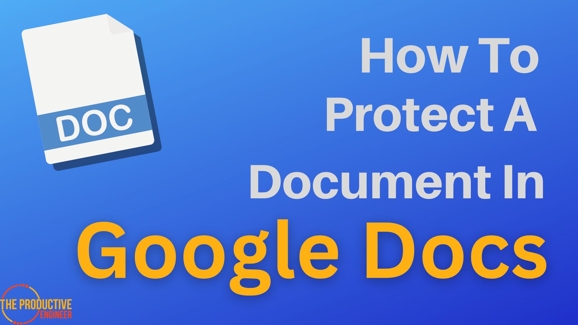 How To Protect A Document In Google Docs