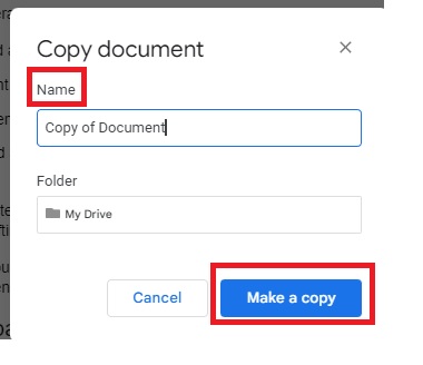 Document copy