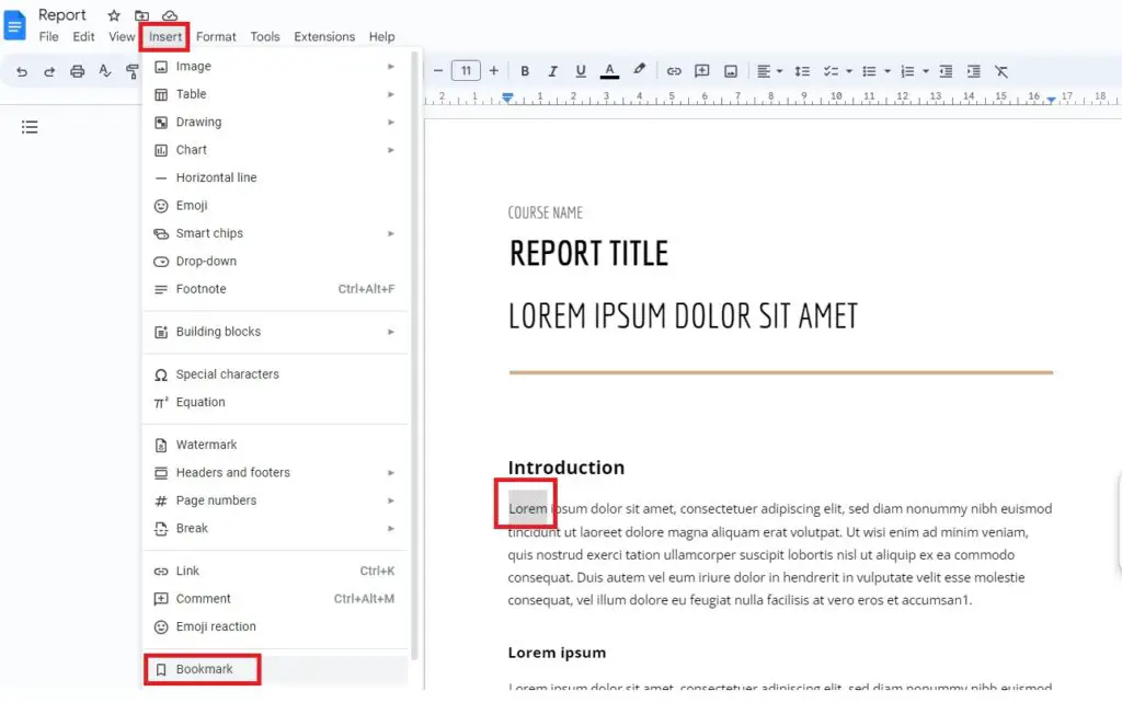 How To Create Anchor Links In Google Docs