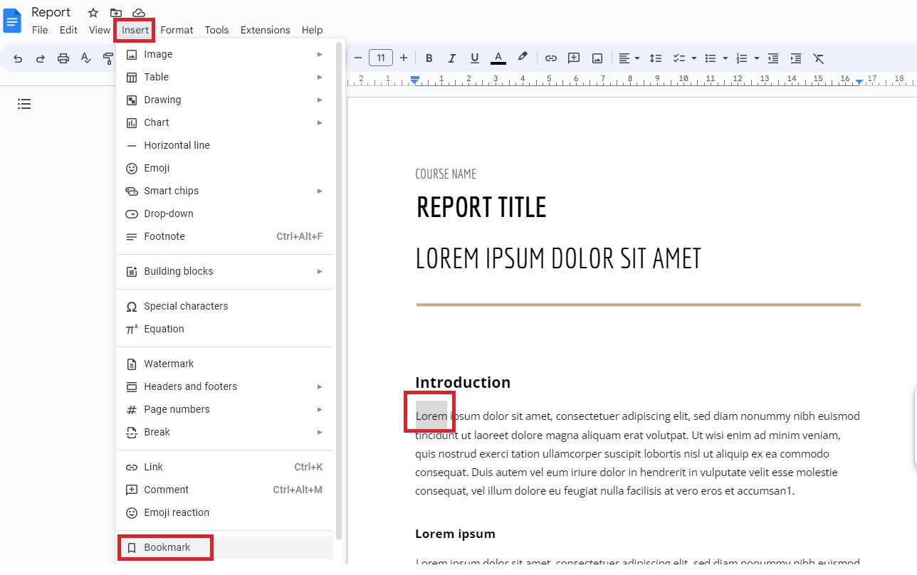 How To Create Anchor Links In Google Docs